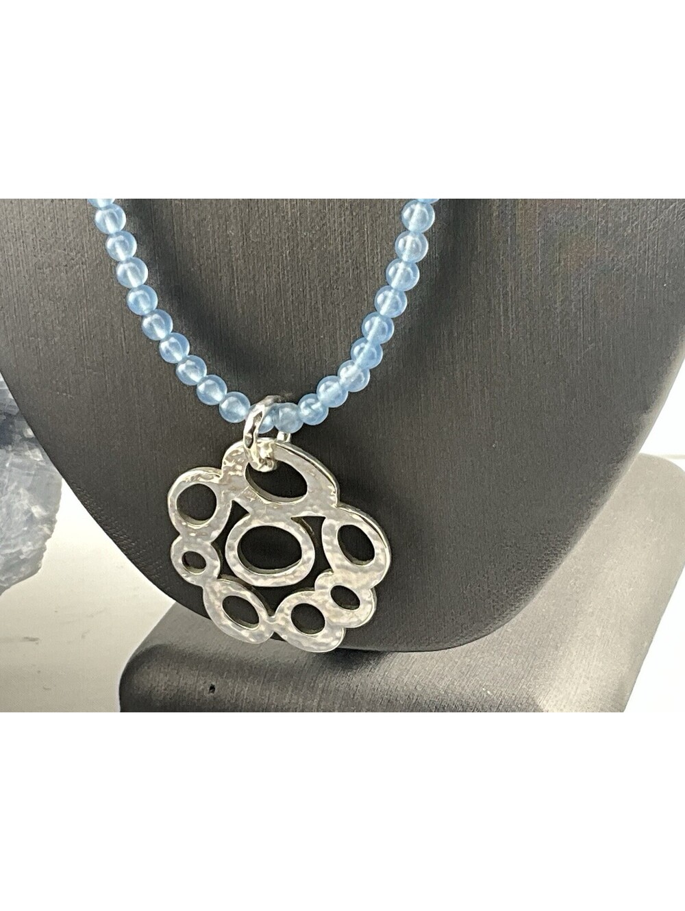 IPPOLITA 925 Sterling Pendant Blue Nicky Butler Beaded Necklace & Black Rope